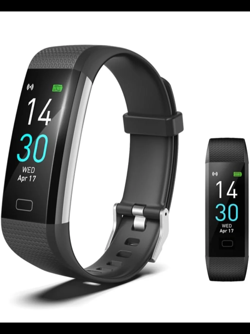 S5 Fitness Tracker HR — Black Smartwatch